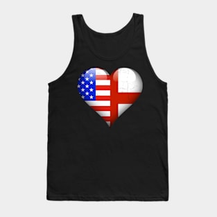 Half American Half English - Gift for English From England Tank Top